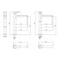 Cersanit Inverto - Mitigeur de lavabo, noir S951-303