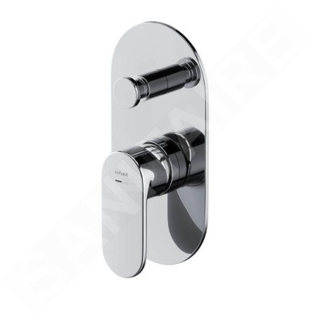 Cersanit Crea - Mitigeur encastré 2 sorties, avec corps d’encastrement, chrome S951-305