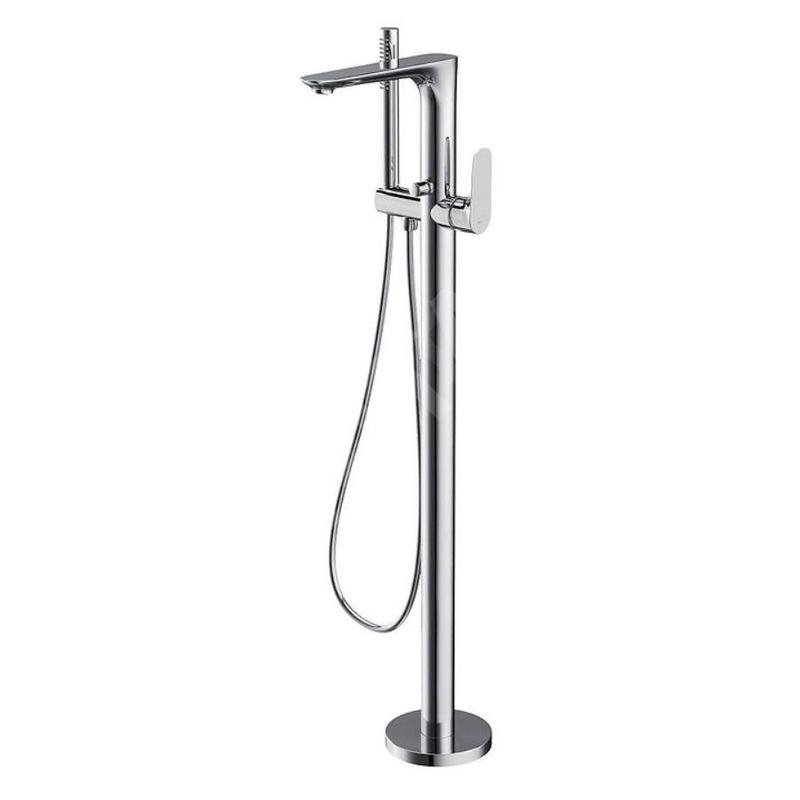 Cersanit Crea - Mitigeur de baignoire pour montage au sol, avec corps d´encastrement, chrome S951-306