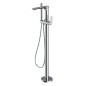 Cersanit Crea - Mitigeur de baignoire pour montage au sol, avec corps d´encastrement, chrome S951-306
