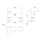 Cersanit Crea - Mitigeur de douche, nickel S951-324