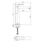 Cersanit Moduo - Mitigeur de lavabo, chrome S951-363