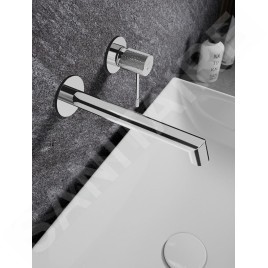 Cersanit Zen - Mitigeur de lavabo encastré, installation à 2 trous, chrome S951-593