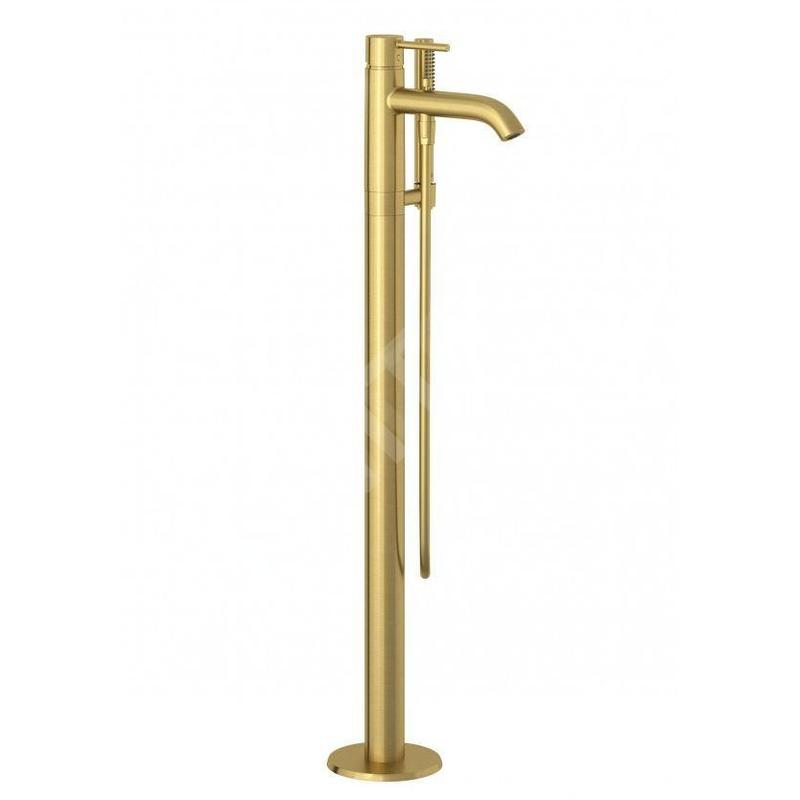 Kludi Bozz - Mitigeur de bain sur pied, or brossé 38590N076