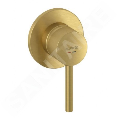 Kludi Bozz - Mitigeur de douche encastré, or brossé 38925N076