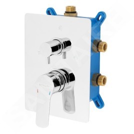 Novaservis Metalia 54 - Mitigeur encastré, 3 sorties, avec corps d’encastrement, chrome BOX54051RX,0