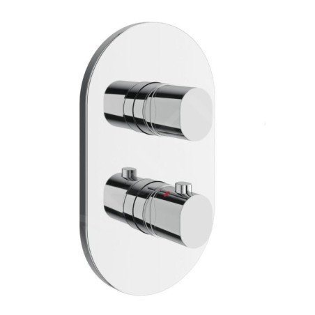 Ravak Chrome II - Mitigeur thermostatique encastré, 3 sorties, chrome X070457