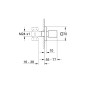 Grohe Eurocube - Set de finition de la vanne encastrée, chrome 19910000