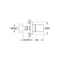 Grohe Grohtherm 3000 Cosmopolitan - Set de finition de la vanne encastrée, chrome 19470000