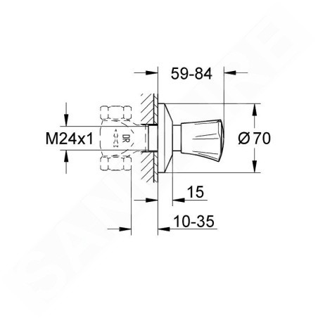 Grohe Costa L - Vanne encastrée, chrome 19855001
