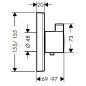 Hansgrohe Shower Select - Mitigeur thermostatique encastré, chrome 15760000 Hansgrohe Shower Select - Mitigeur thermostatique encastré, chrome 15760000