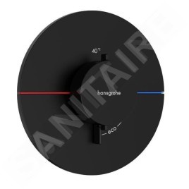 Hansgrohe ShowerSelect Comfort - Mitigeur thermostatique encastré, noir mat 15559670