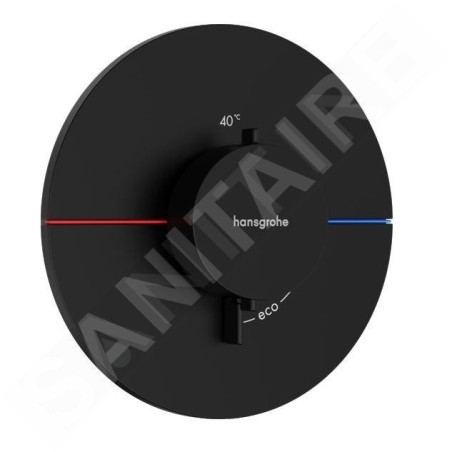 Hansgrohe ShowerSelect Comfort - Mitigeur thermostatique encastré, noir mat 15559670