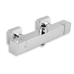 Novaservis Sets de douche - Colonne de douche avec thermostat, raccordement inférieur de douche, chrome SET069/TER,0