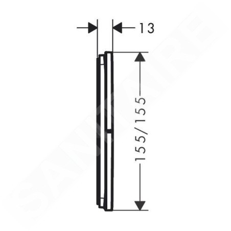 Hansgrohe ShowerSelect Comfort - Inverseur encastré, 3 sorties, noir mat 15573670