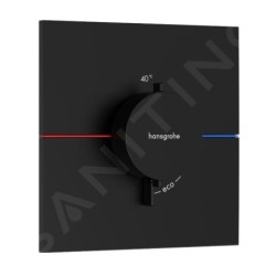 Hansgrohe ShowerSelect Comfort - Mitigeur thermostatique encastré, noir mat 15574670