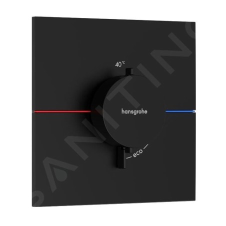 Hansgrohe ShowerSelect Comfort - Mitigeur thermostatique encastré, noir mat 15574670
