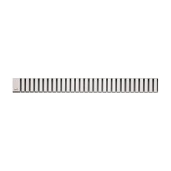 Alcadrain Grilles - Grille pour bac à douche linéaire 650 mm, acier inoxydable mat LINE-650M