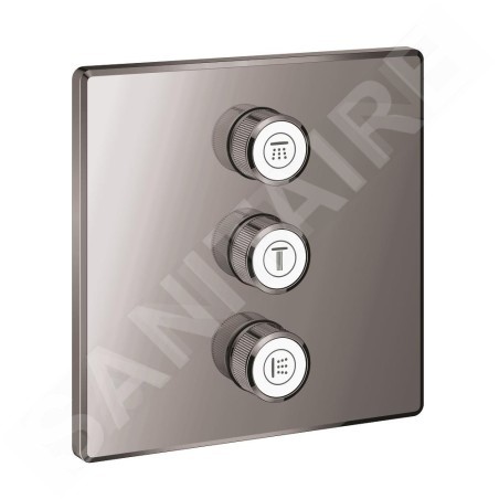Grohe Grohtherm SmartControl - Mitigeur encastré pour 3 sorties, Hard Graphite 29127A00