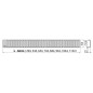 Alcadrain Grilles - Grille pour bac à douche linéaire 650 mm, acier inoxydable mat LINE-650M Alcadrain Grilles - Grille pour bac à douche linéaire 650 mm, acier inoxydable mat LINE-650M