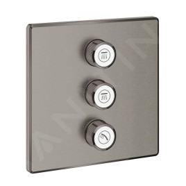 Grohe Grohtherm SmartControl - Mitigeur encastré pour 3 sorties, Hard Graphite brossé 29127AL0