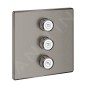 Grohe Grohtherm SmartControl - Mitigeur encastré pour 3 sorties, Hard Graphite brossé 29127AL0