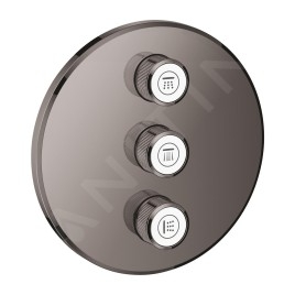 Grohe Grohtherm SmartControl - Mitigeur encastré avec 3 sorties, Hard Graphite 29122A00