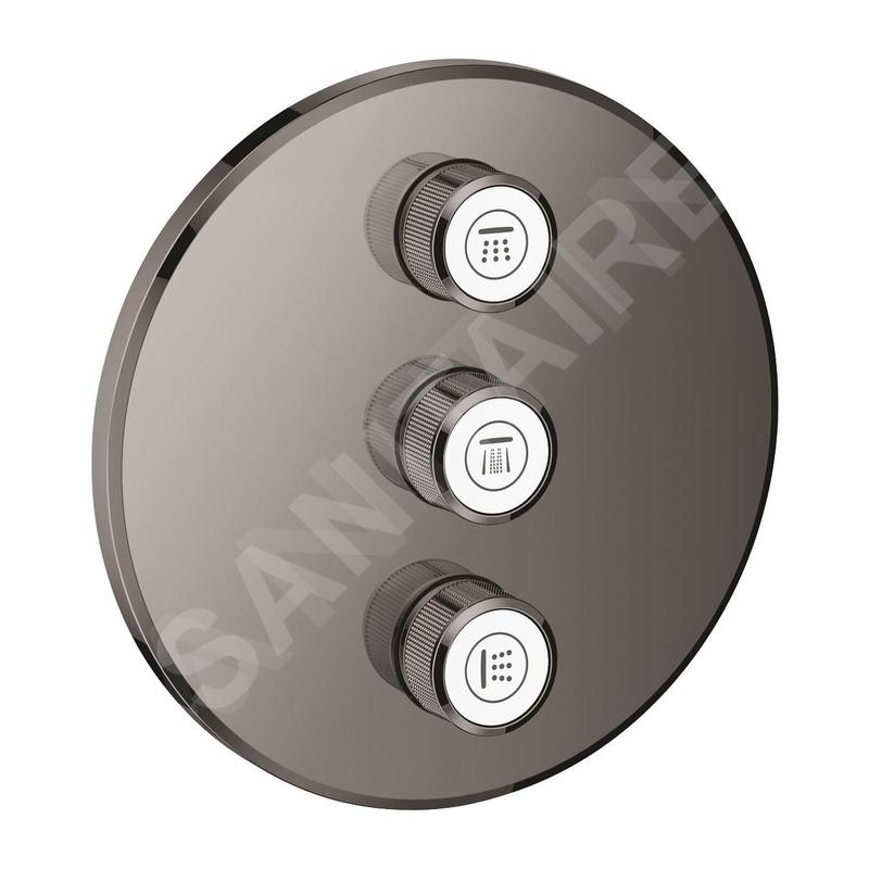 Grohe Grohtherm SmartControl - Mitigeur encastré avec 3 sorties, Hard Graphite 29122A00