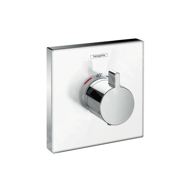 Hansgrohe Shower Select Glass - Mitigeur thermostatique HighFlow encastré, blanc/chrome 15734400 Hansgrohe Shower Select Glass - Mitigeur thermostatique HighFlow encastré, blanc/chrome 15734400