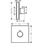 Hansgrohe Shower Select Glass - Mitigeur thermostatique HighFlow encastré, blanc/chrome 15734400 Hansgrohe Shower Select Glass - Mitigeur thermostatique HighFlow encastré, blanc/chrome 15734400