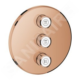 Grohe Grohtherm SmartControl - Télécommande à trois voies encastré, Warm Sunset 29122DA0