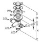 Kludi Adlon - Inverseur 2 voies, doré 518484520