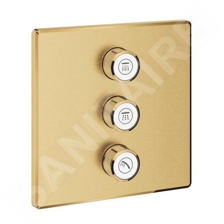 Grohe Grohtherm SmartControl - Mitigeur encastré pour 3 sorties, Cool Sunrise brossé 29127GN0