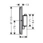 Hansgrohe ShowerSelect Comfort - Inverseur encastré, 3 sorties, chrome 15558000