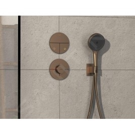 Hansgrohe ShowerSelect Comfort - Inverseur encastré, 3 sorties, bronze brossé 15558140