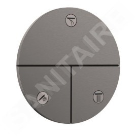 Hansgrohe ShowerSelect Comfort - Inverseur encastré, 3 sorties, noir chromé brossé 15558340