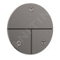 Hansgrohe ShowerSelect Comfort - Inverseur encastré, 3 sorties, noir chromé brossé 15558340