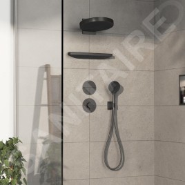 Hansgrohe ShowerSelect Comfort - Inverseur encastré, 3 sorties, noir chromé brossé 15558340