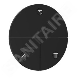 Hansgrohe ShowerSelect Comfort - Inverseur encastré, 3 sorties, noir mat 15558670