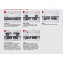 Alcadrain Douchegoten - Caniveau de douche Professional Low 750 mm, avec rebord pour grille perforée, inox APZ106-750