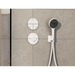 Hansgrohe ShowerSelect Comfort - Inverseur encastré, 3 sorties, blanc mat 15558700