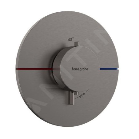 Hansgrohe ShowerSelect Comfort - Mitigeur thermostatique encastré, chrome noir brossé 15559340