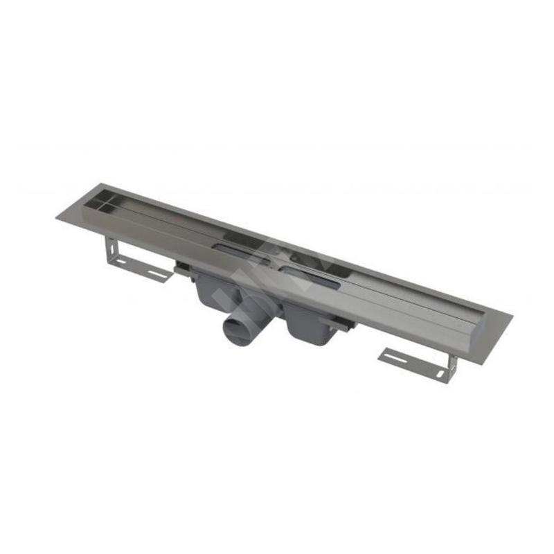 Alcadrain Douchegoten - Caniveau de douche Professional 850 mm, avec rebord pour grille perforée, acier inoxydable APZ6-850 Alcadrain Douchegoten - Caniveau de douche Professional 850 mm, avec rebord pour grille perforée, acier inoxydable APZ6-850