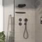 Hansgrohe ShowerSelect Comfort - Mitigeur thermostatique encastré, chrome noir brossé 15559340 Hansgrohe ShowerSelect Comfort - Mitigeur thermostatique encastré, chrome noir brossé 15559340
