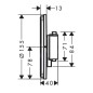 Hansgrohe ShowerSelect Comfort - Mitigeur thermostatique encastré, blanc mat 15559700 Hansgrohe ShowerSelect Comfort - Mitigeur thermostatique encastré, blanc mat 15559700
