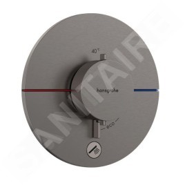 Hansgrohe ShowerSelect Comfort - Mitigeur thermostatique encastré, chrome noir brossé 15562340