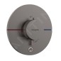 Hansgrohe ShowerSelect Comfort - Mitigeur thermostatique encastré, chrome noir brossé 15562340 Hansgrohe ShowerSelect Comfort - Mitigeur thermostatique encastré, chrome noir brossé 15562340