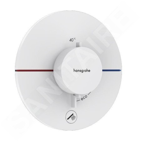 Hansgrohe ShowerSelect Comfort - Mitigeur thermostatique encastré, blanc mat 15562700