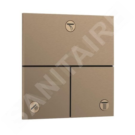 Hansgrohe ShowerSelect Comfort - Inverseur encastré, 3 sorties, bronze brossé 15573140