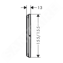 Hansgrohe ShowerSelect Comfort - Inverseur encastré, 3 sorties, bronze brossé 15573140